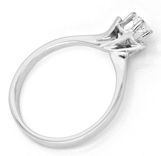 Foto 3 - Brillant-Diamant-Krappen-Solitär Ring 0,31 ct Weißgold, R1985